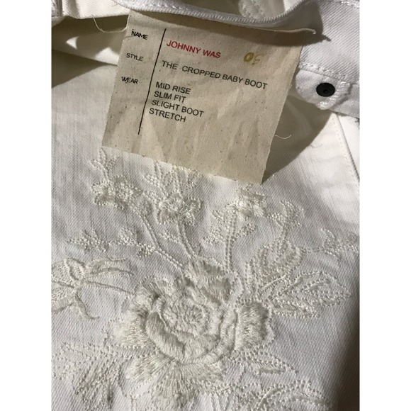 Johnny Was The Cropped Baby‎ Boot Jeans Size 31 - Picture 9 of 12